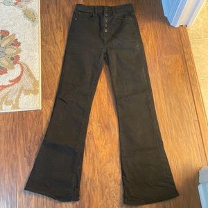 AE black flare jeans